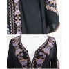 image:imageRVivimos Womens Floral Embroidered High Low Long DressesBlack