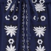image:imageRVivimos Womens Floral Embroidered High Low Long DressesNavy Blue