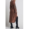 image:imageRVivimos Womens Floral Embroidered High Low Long DressesRed Brown