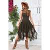 image:imageRVivimos Womens Lace Long Dress with Slip Two PiecesArmygreen