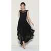 image:imageRVivimos Womens Lace Long Dress with Slip Two PiecesBlack