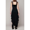 image:imageRVivimos Womens Lace Long Dress with Slip Two PiecesBlack