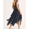 image:imageRVivimos Womens Lace Long Dress with Slip Two PiecesNavy Blue