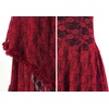 image:imageRVivimos Womens Lace Long Dress with Slip Two PiecesWine Red