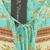image:imageRVivimos Womens Long Sleeve Floral Print Tunic Mini DressPaleturquoise