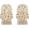 image:imageRVivimos Womens Long Sleeve Floral Print Tunic Mini DressWhite