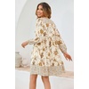 image:imageRVivimos Womens Long Sleeve Floral Print Tunic Mini DressWhite