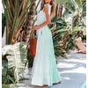 image:imageRVivimos Womens Summer Adjustable Straps Cotton Maxi Dress with PocketsGreenstripe