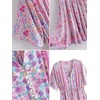 image:imageRVivimos Womens Summer Boho Floral Print V Neck Flowy DressPink