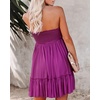 image:imageRVivimos Womens Summer Boho Sleeveless Tube Top Mini DressPlum