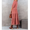 image:imageRVivimos Womens Summer Cotton Button Down Midi Dress with PocketsDusty Pink
