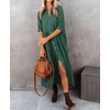 image:imageRVivimos Womens Summer Cotton Button Down Midi Dress with PocketsPine Green