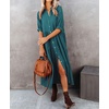 image:imageRVivimos Womens Summer Cotton Button Down Midi Dress with PocketsTeal