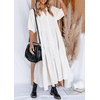 image:imageRVivimos Womens Summer Cotton Button Down Midi Dress with PocketsWhite