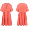 image:imageRVivimos Womens Summer Cotton Loose Casual Tunic Mini DressOrange