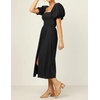 image:imageRVivimos Womens Summer Cotton OffShoulder Midi DressBlack