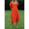image:imageRVivimos Womens Summer Cotton OffShoulder Midi DressOrange