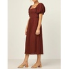 image:imageRVivimos Womens Summer Cotton OffShoulder Midi DressRustred