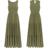 image:imageRVivimos Womens Summer Cotton Smocked Flowy Tank Midi Dress with PocketsArmy Green