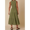 image:imageRVivimos Womens Summer Cotton Smocked Flowy Tank Midi Dress with PocketsArmy Green