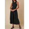 image:imageRVivimos Womens Summer Cotton Smocked Flowy Tank Midi Dress with PocketsBlack