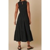 image:imageRVivimos Womens Summer Cotton Smocked Flowy Tank Midi Dress with PocketsBlack