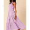 image:imageRVivimos Womens Summer Cotton Smocked Flowy Tank Midi Dress with PocketsLavender