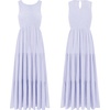 image:imageRVivimos Womens Summer Cotton Smocked Flowy Tank Midi Dress with PocketsLight Purple