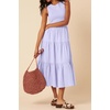 image:imageRVivimos Womens Summer Cotton Smocked Flowy Tank Midi Dress with PocketsLight Purple
