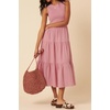 image:imageRVivimos Womens Summer Cotton Smocked Flowy Tank Midi Dress with PocketsPink