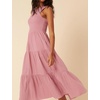 image:imageRVivimos Womens Summer Cotton Smocked Flowy Tank Midi Dress with PocketsPink
