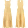 image:imageRVivimos Womens Summer Cotton Smocked Flowy Tank Midi Dress with PocketsYellow