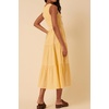 image:imageRVivimos Womens Summer Cotton Smocked Flowy Tank Midi Dress with PocketsYellow