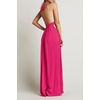 image:imageRVivimos Womens Summer Halter Elastic Waist Boho Maxi DressFuchsia