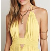 image:imageRVivimos Womens Summer Halter Elastic Waist Boho Maxi DressLight Yellow