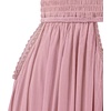 image:imageRVivimos Womens Summer Halter Elastic Waist Boho Maxi DressPink