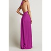 image:imageRVivimos Womens Summer Halter Elastic Waist Boho Maxi DressPlum
