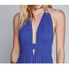 image:imageRVivimos Womens Summer Halter Elastic Waist Boho Maxi DressRoyal Blue