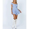 image:imageRVivimos Womens Summer Smocked Waist Layered Mini DressBlue