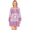 image:imageRVivimos Womens Long Sleeve Floral Print Tunic Mini DressOrchid
