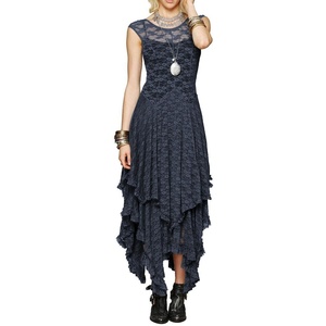 image:imageRVivimos Womens Lace Long Dress with Slip Two PiecesNavy Blue