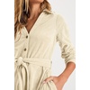 image:imageRVivimos Womens Fall Winter Corduroy Button Down Midi DressBeige
