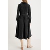 image:imageRVivimos Womens Fall Winter Corduroy Button Down Midi DressBlack