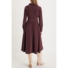 image:imageRVivimos Womens Fall Winter Corduroy Button Down Midi DressMaroon