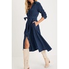 image:imageRVivimos Womens Fall Winter Corduroy Button Down Midi DressNavy Blue