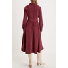 image:imageRVivimos Womens Fall Winter Corduroy Button Down Midi DressWine Red