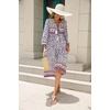 image:imageRVivimos Womens Long Sleeve Casual Boho Floral Midi DressesMulticolorblue