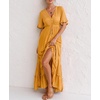 image:imageRVivimos Womens Summer V Neck Floral Print Boho Midi DressGinger