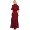 image:imageRVivimos Womens Summer V Neck Floral Print Boho Midi DressWine Red