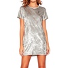 image:imageRVivimos Womens Crushed Velvet Short Sleeve Mini DressSilver